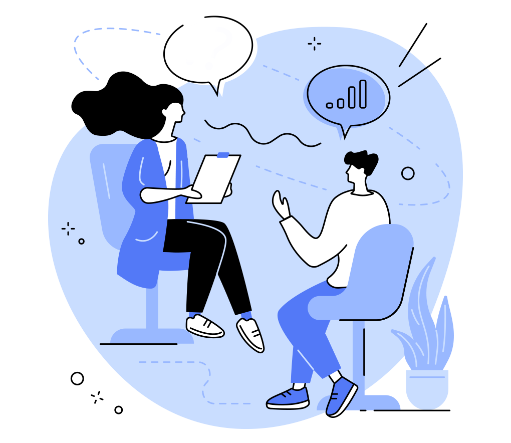 graphic of a consultation